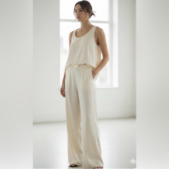 Eileen Fisher Tops - Eileen Fisher Silk Scoop Neck Minimalist Capsule Top Size PM